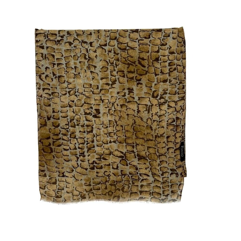 Pinto animal print scarf‎ brown/tan